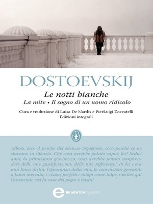 cover image of Le notti bianche, La mite e Il sogno di un uomo ridicolo